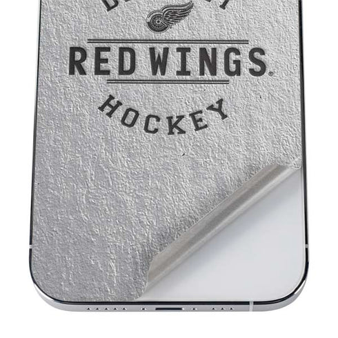 NHL Detroit Red Wings Black Text iPhone 12 Pro Max Skin